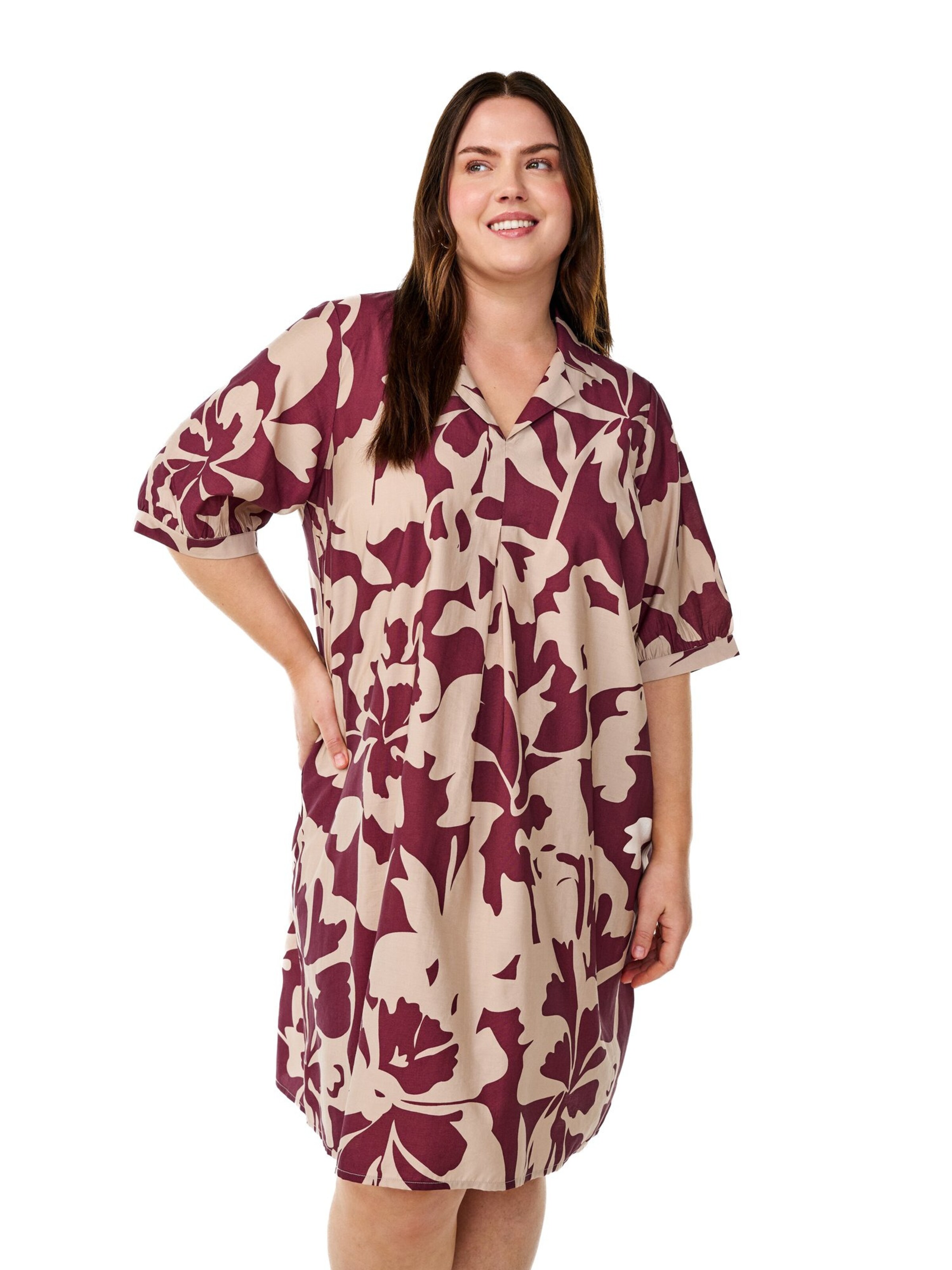 Zizzi Платье 'Eclaru' в Красный: спереди