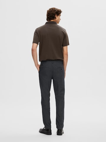 Regular Pantalon chino 'Miles' SELECTED HOMME en noir