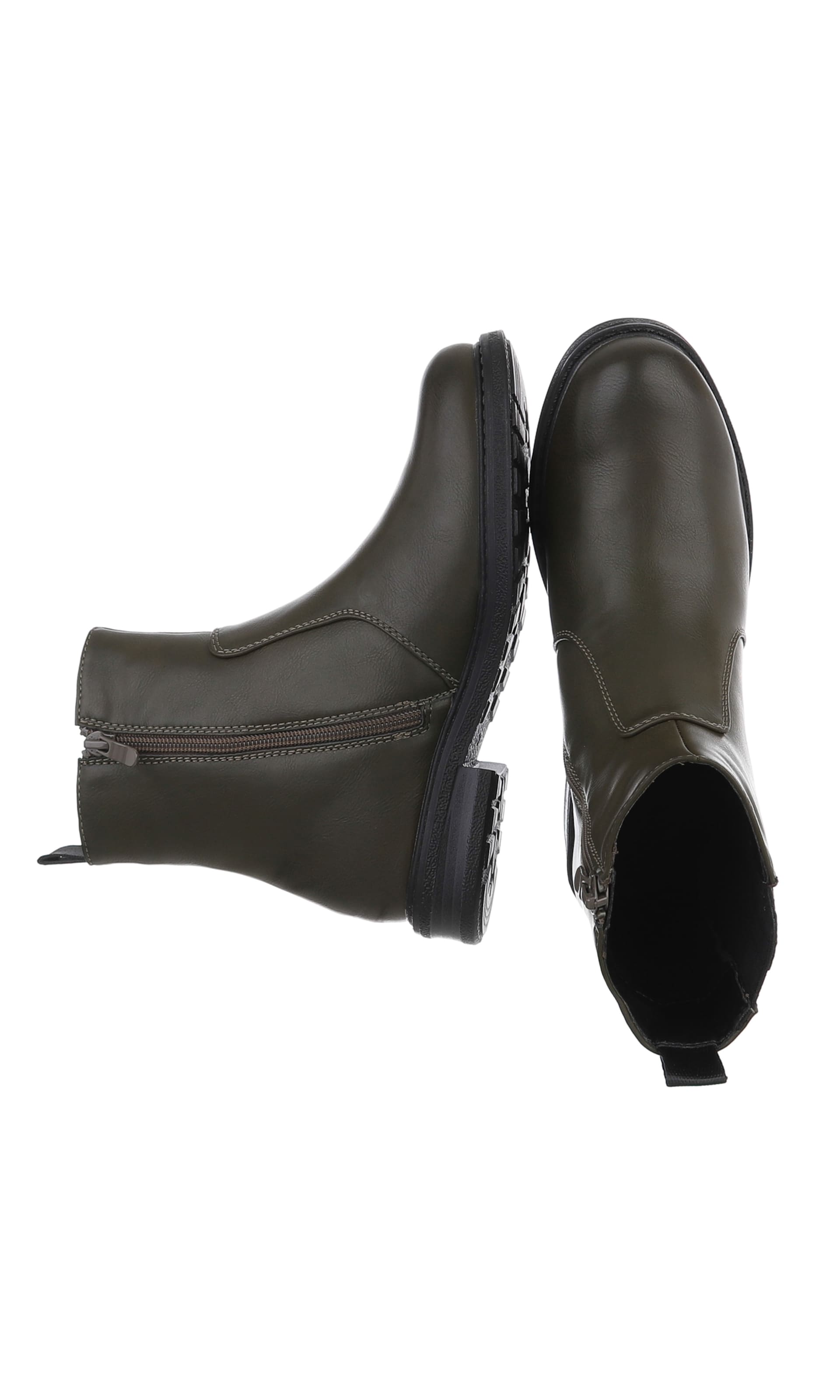 Ital-Design Ankle Boots in Green