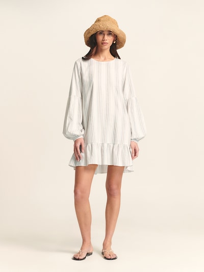 St MRLO Kleid in beige / hellblau / weiß, Produktansicht