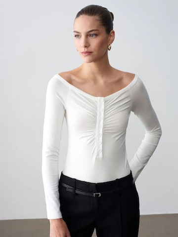 Shirtbody 'Blusen' Dilvin en blanc