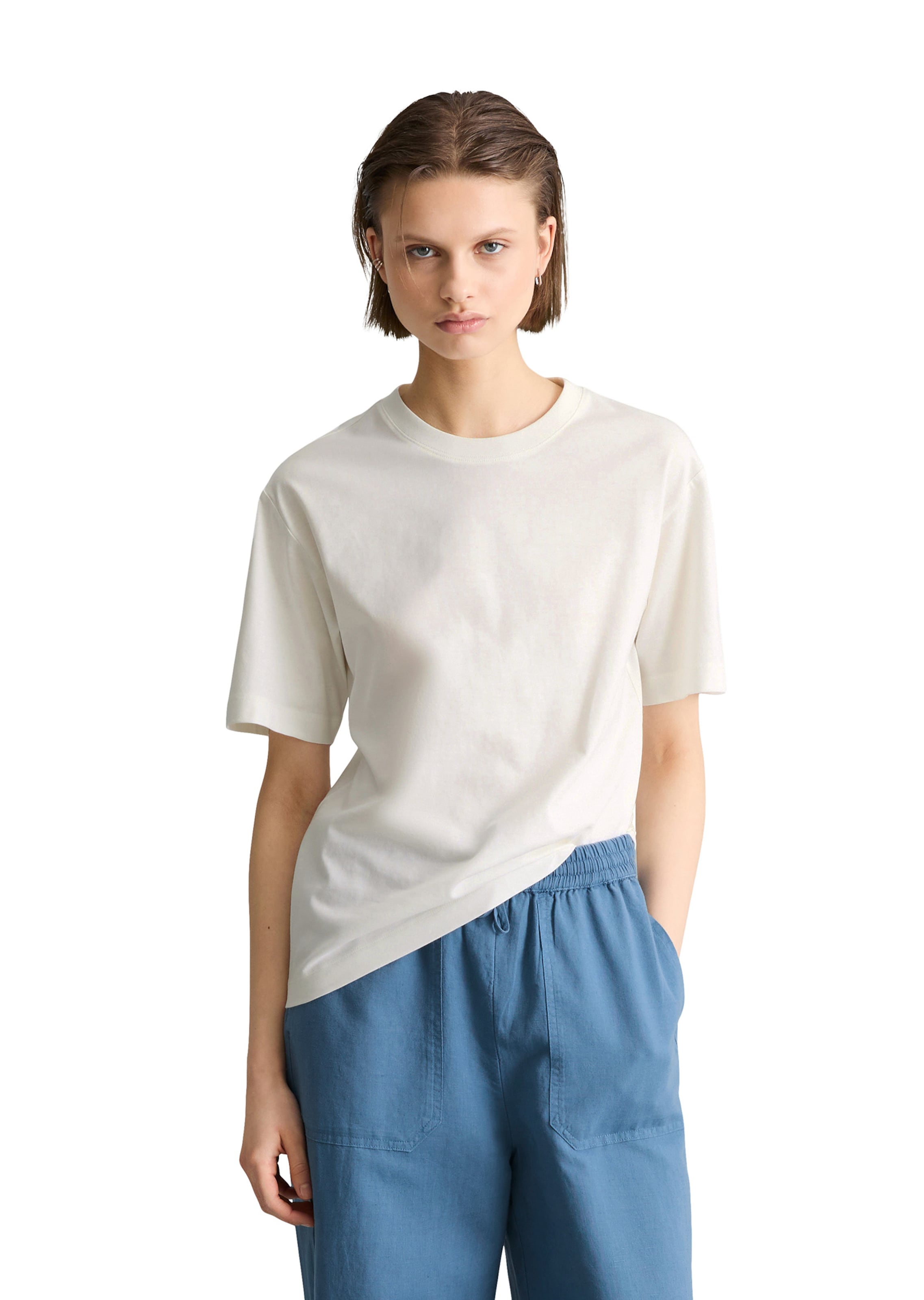 Marc O'Polo DENIM Shirt in Wit: voorkant
