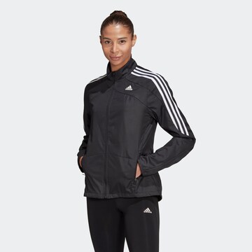 ADIDAS SPORTSWEAR Sports jacket 'Marathon' in Black: front