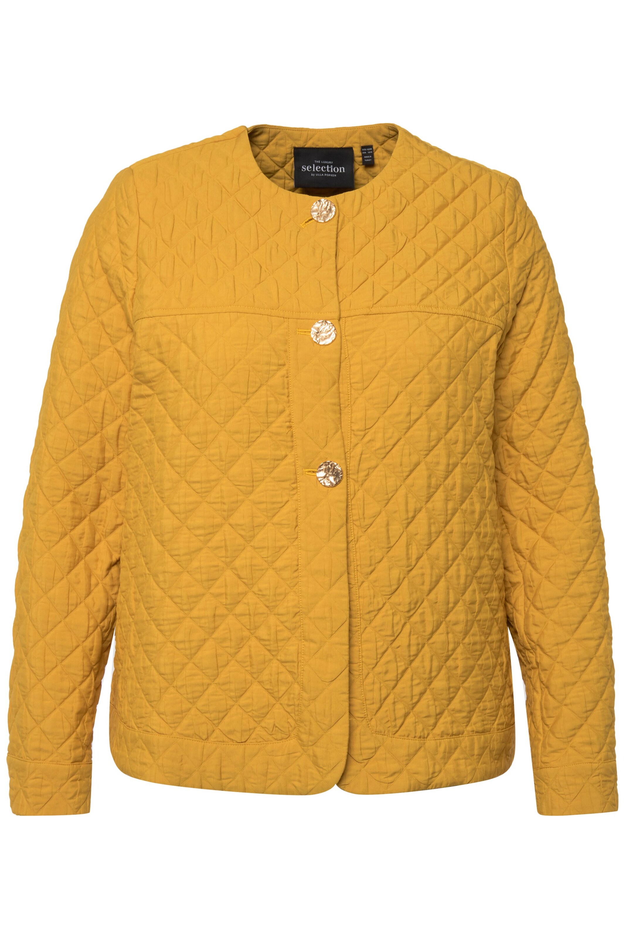 Ulla Popken Tussenjas in Geel: voorkant