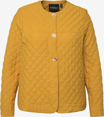 Ulla Popken Between-Season Jacket in Yellow: front