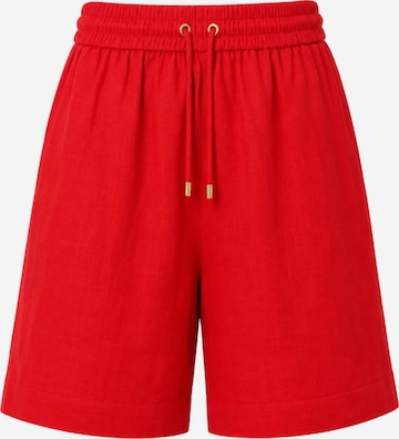 BREEZERA Pants 'Leinenshorts' in Red: front