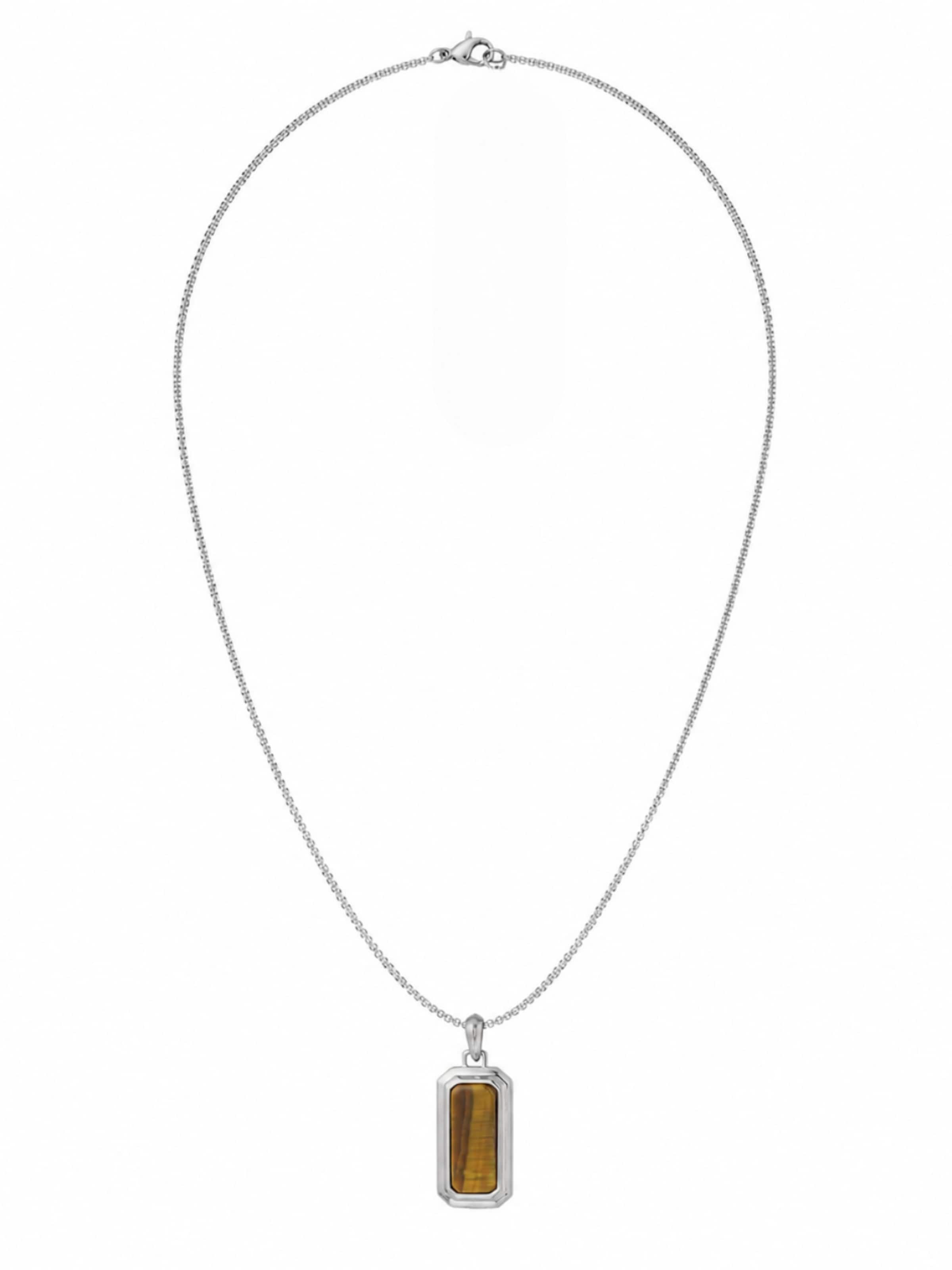 Eternal Necklace in Brown: front