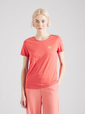 ONLY T-Shirt 'ONLKITA' in Rot: Vorderseite