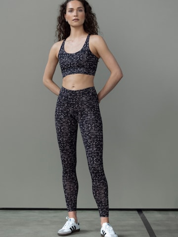 Hey Honey - Bustier Sujetador deportivo 'Criss Cross' en gris