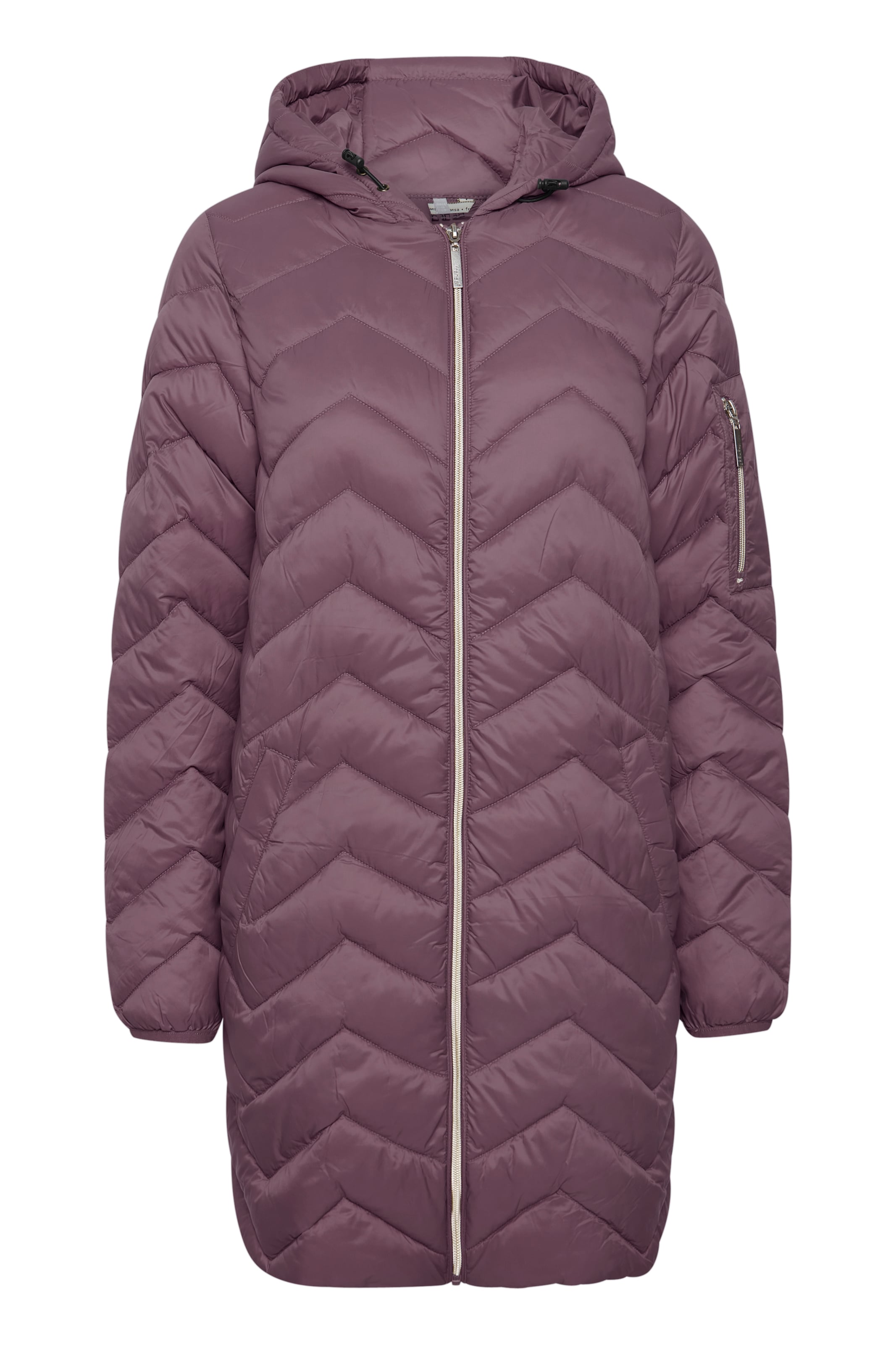 Manteau d’hiver Fransa en violet : devant