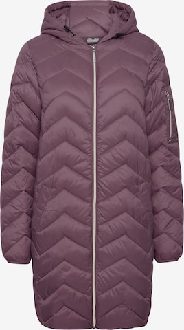 Fransa Winter Coat in Purple: front