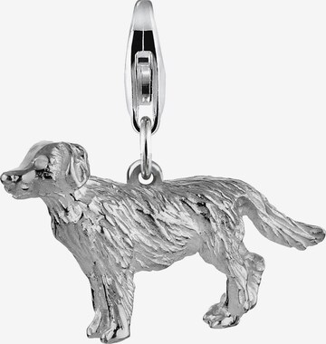 Nenalina Pendant 'Hund' in Silver: front
