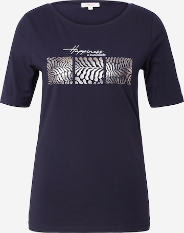 s.Oliver T-Shirt in Blau: predná strana