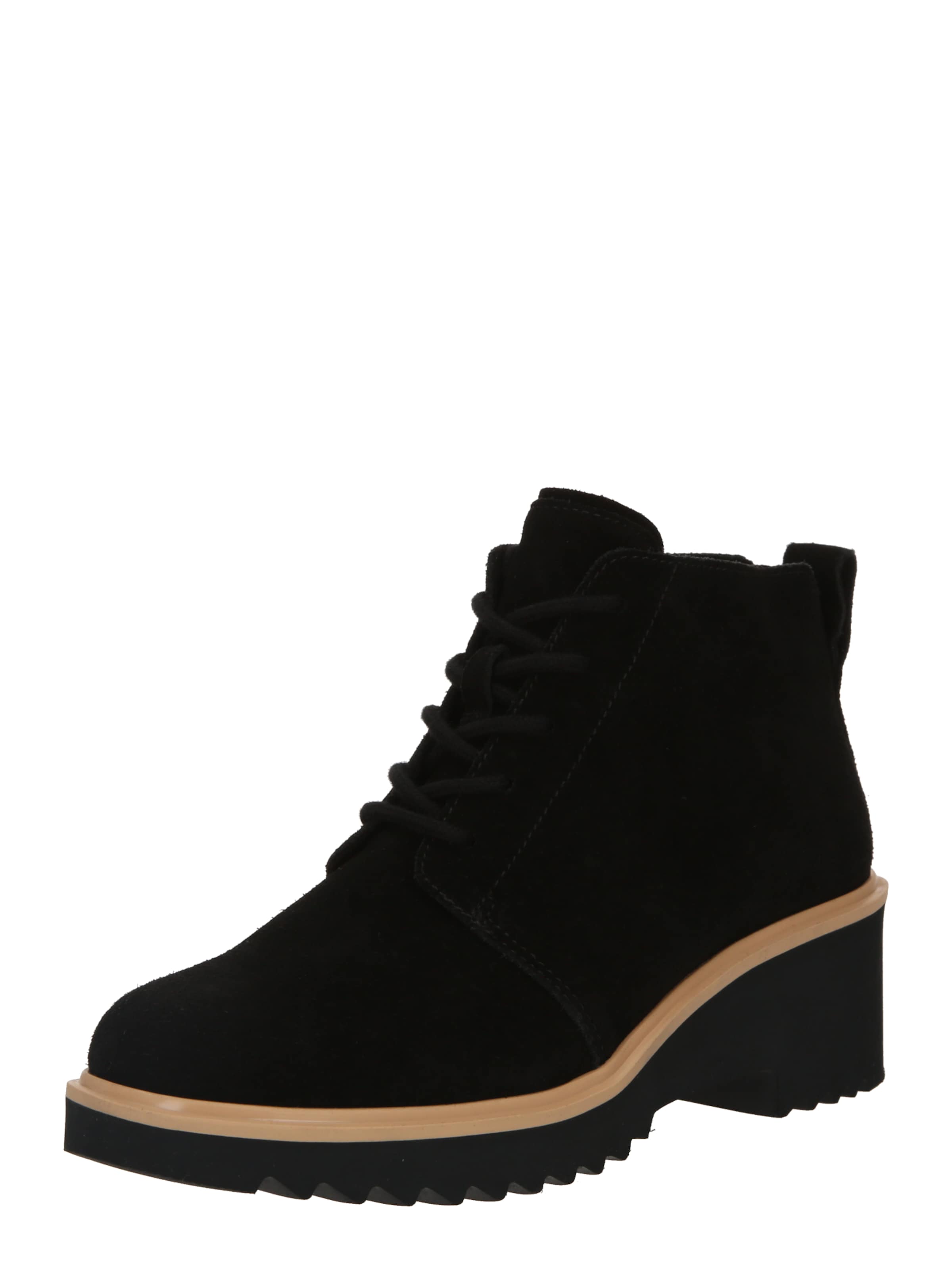 TOMS - Botines con cordones 'MAUDE' en negro: frente