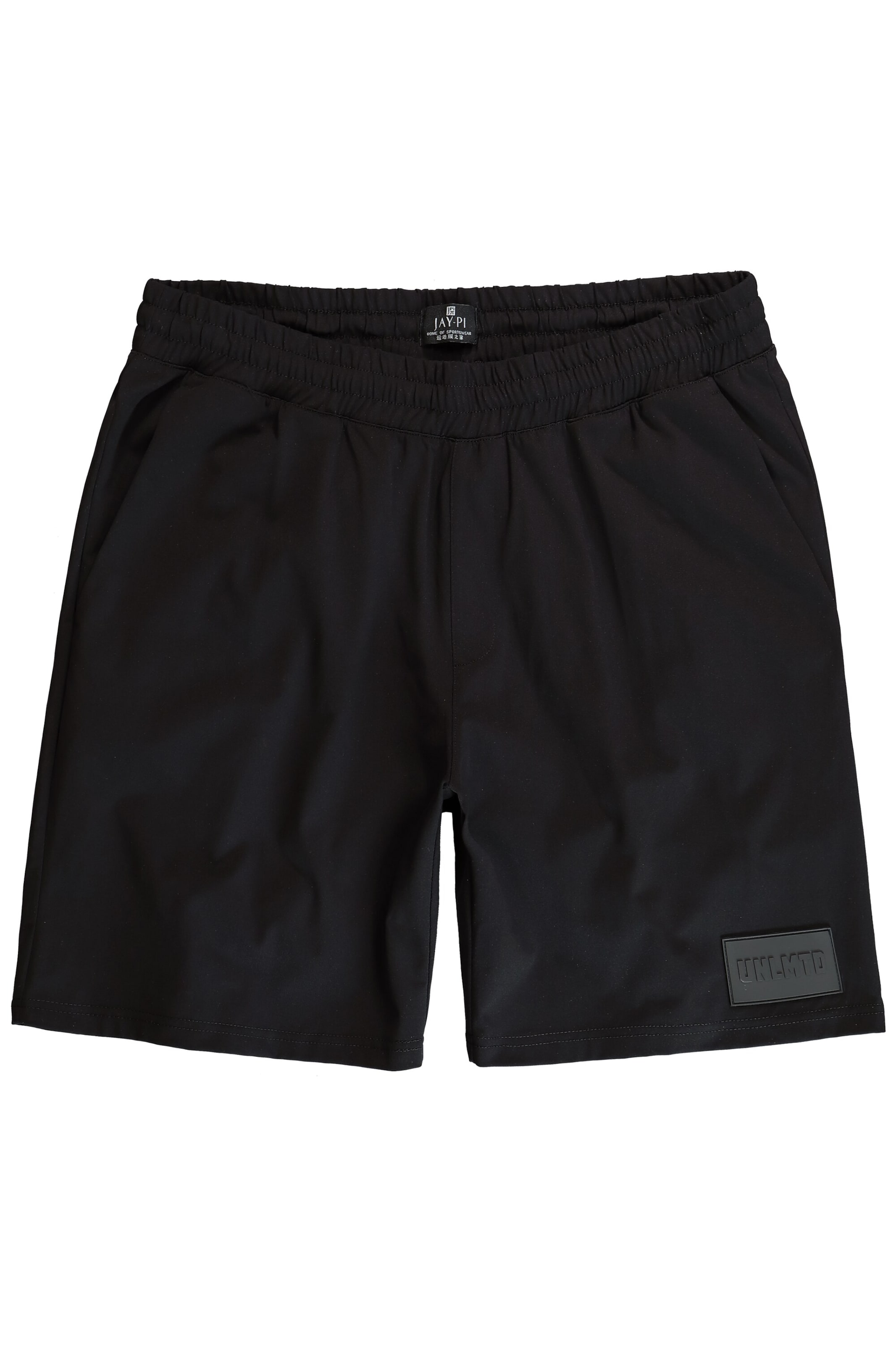 JAY-PI Regular Trousers in Black: front