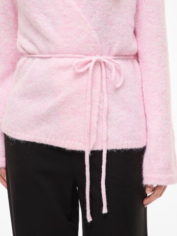 VILA Gebreid vest 'VIBOWS' in Roze