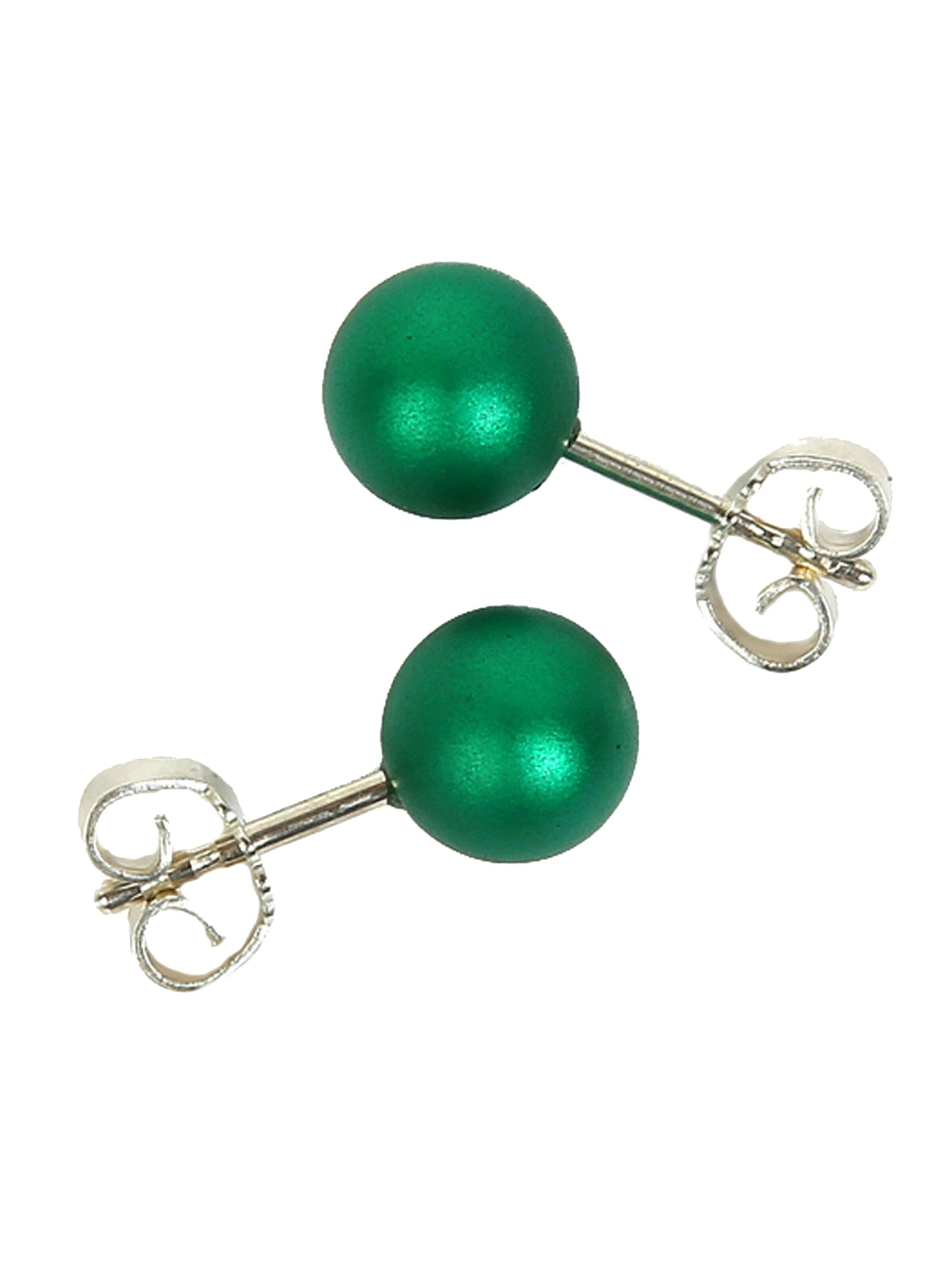 DeMarie Earrings in Green: front