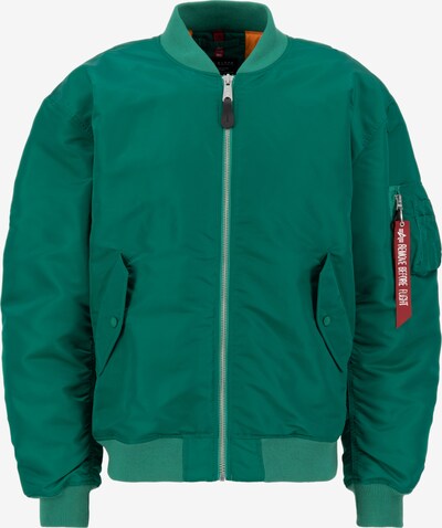 ALPHA INDUSTRIES Prehodna jakna | zelena / rdeča barva, Prikaz izdelka