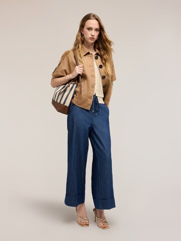 MOTIVI Wide leg Jeans in Blauw