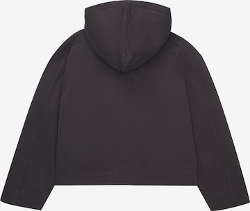 TOM TAILOR Zip-Up Hoodie in Grey