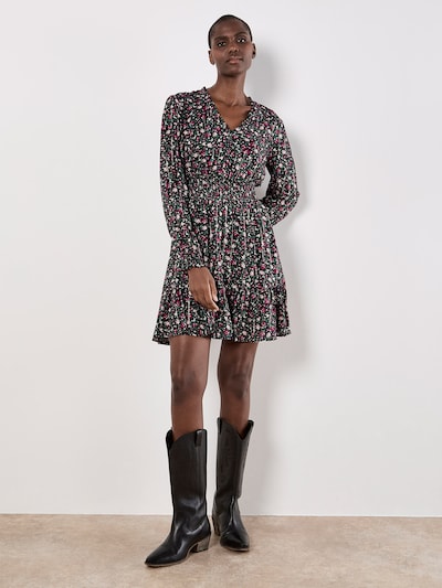 Apricot Ditsy Floral Shimmer Mini Dress ' ' in schwarz, Produktansicht