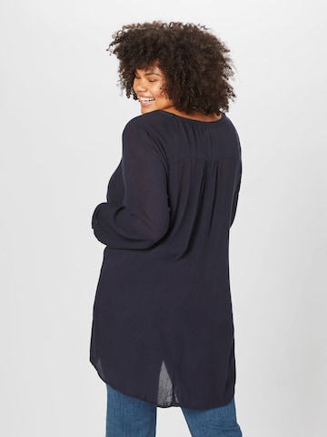 Tunica 'KCami' di KAFFE CURVE in blu