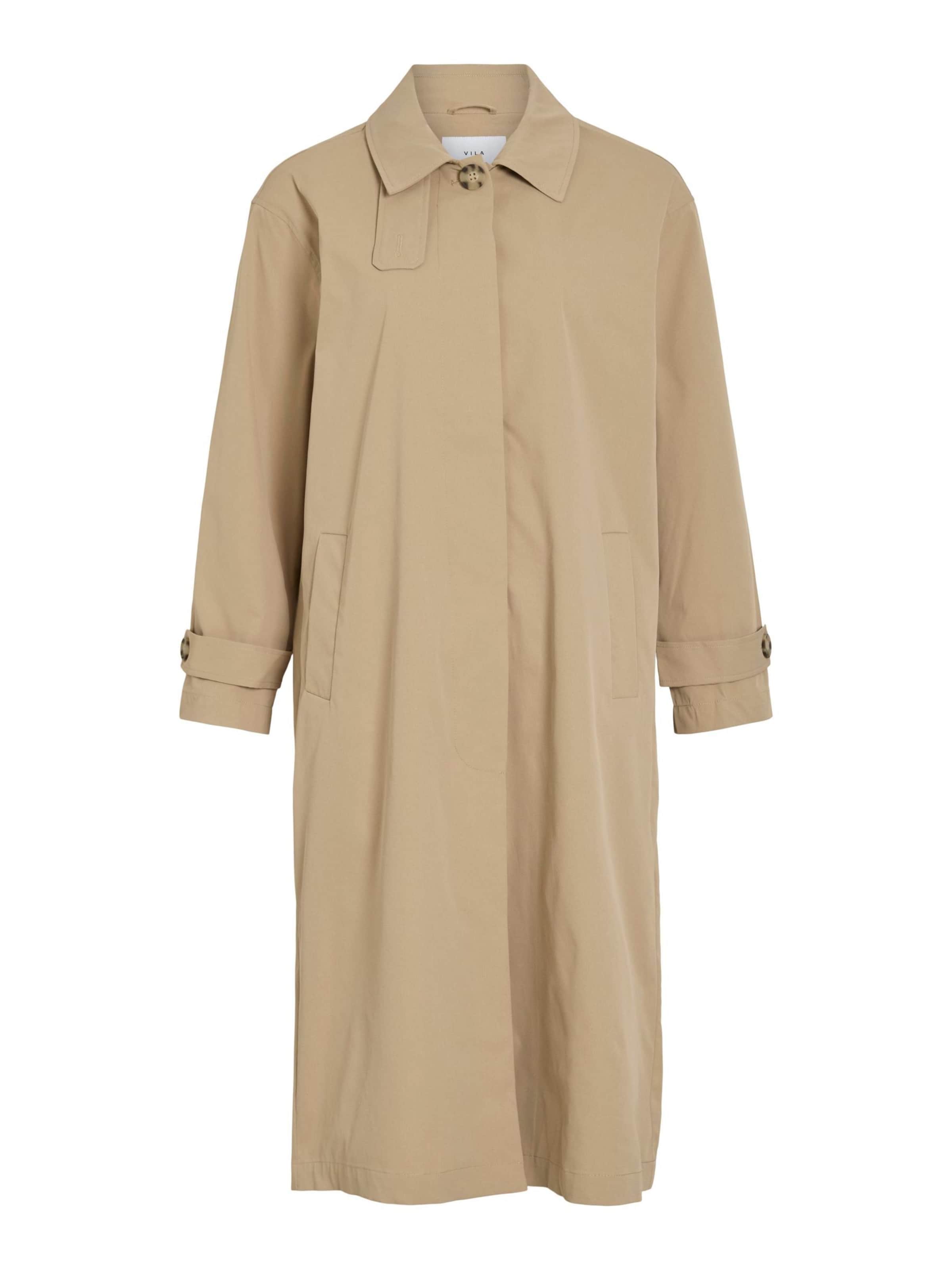 Manteau mi-saison 'VILinea' VILA en gris : devant