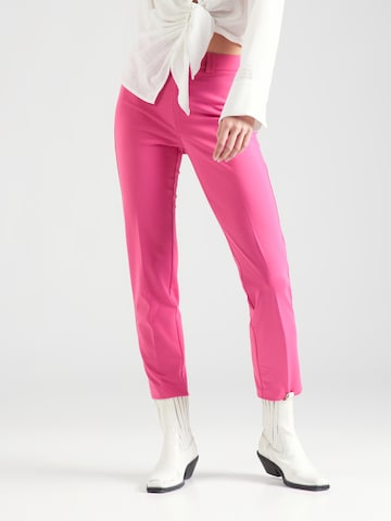 ONLY Regular Pleated Pants 'PEACH' in Pink: front