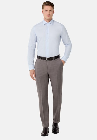 Boggi Milano Slim fit Overhemd 'Dobby Windsor' in Blauw