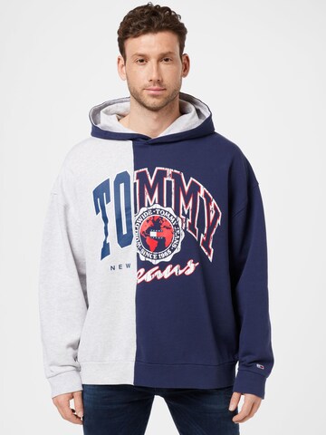 Sweat-shirt 'Archieve Cut and Sew' Tommy Jeans en bleu : devant