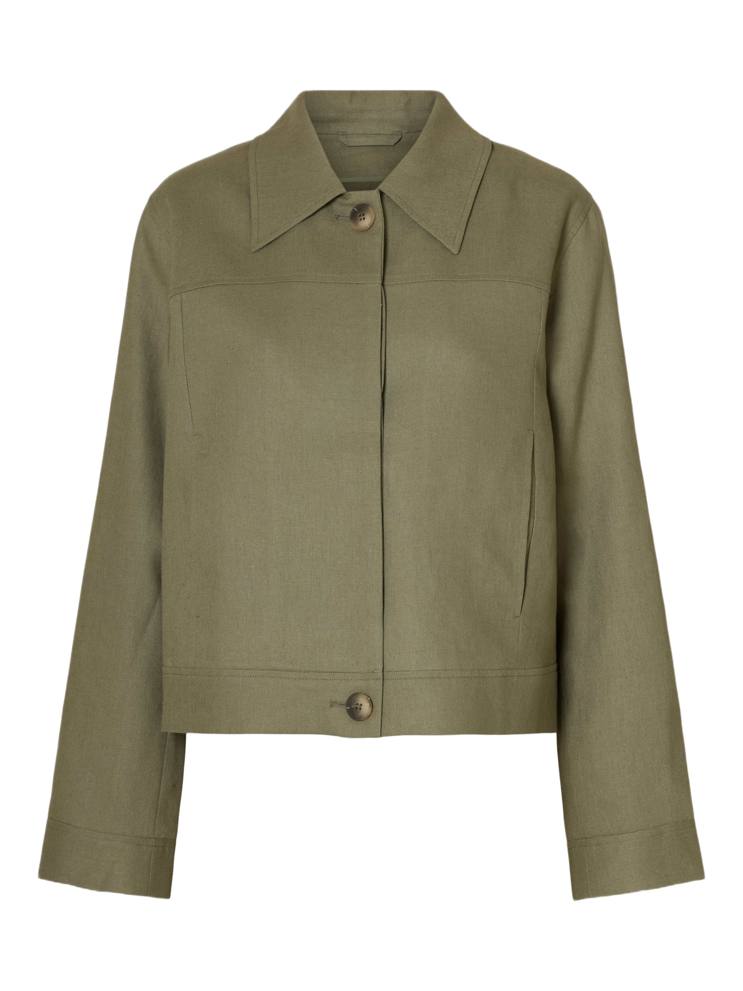 SELECTED Between-season jacket in Green: front
