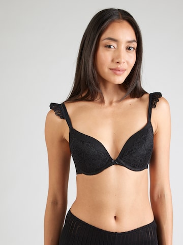Hunkemöller Push-up BH 'Posie' in Zwart: voorkant