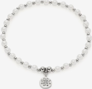 LEONARDO Bracelet in White: front