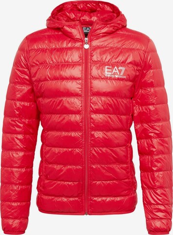 Veste d’hiver EA7 Emporio Armani en rouge : devant