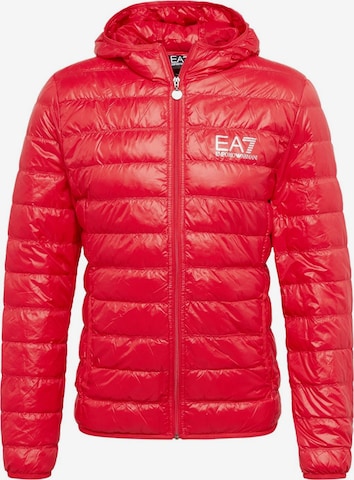 Giacca invernale di EA7 Emporio Armani in rosso: frontale