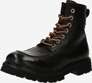 A.S.98 - Botas com atacadores 'RAGNO' em preto: frente