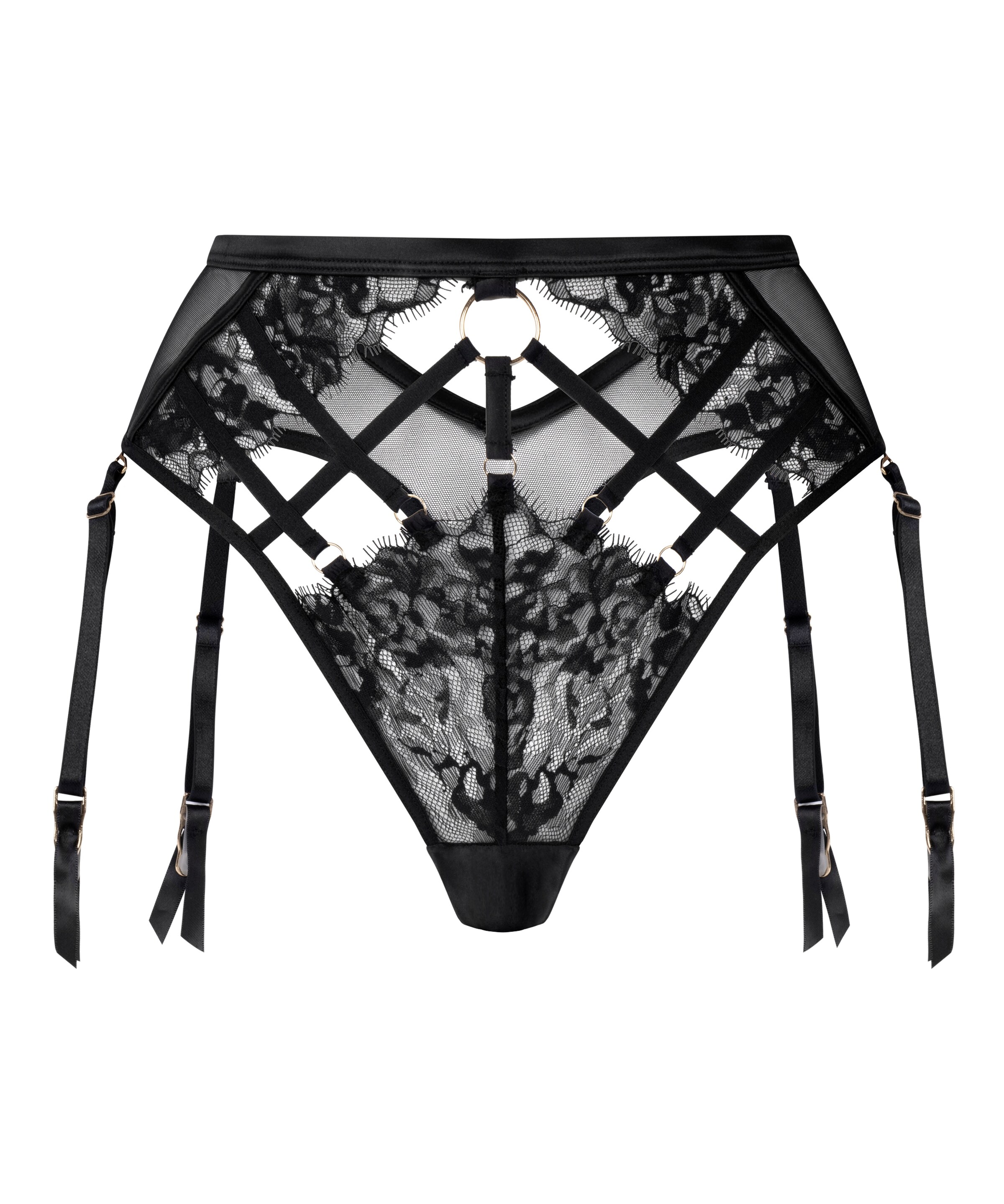 Hunkemöller Stringu biksītes 'Nienke', krāsa - melns, Preces skats