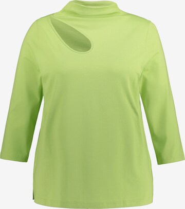 Ulla Popken Shirt in Groen: voorkant