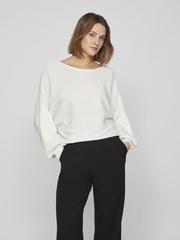 VILA Sweater in White: front