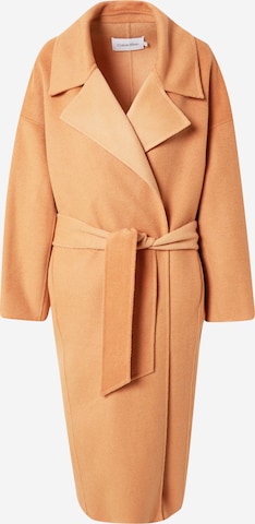 Calvin Klein Between-Seasons Coat in Orange: front