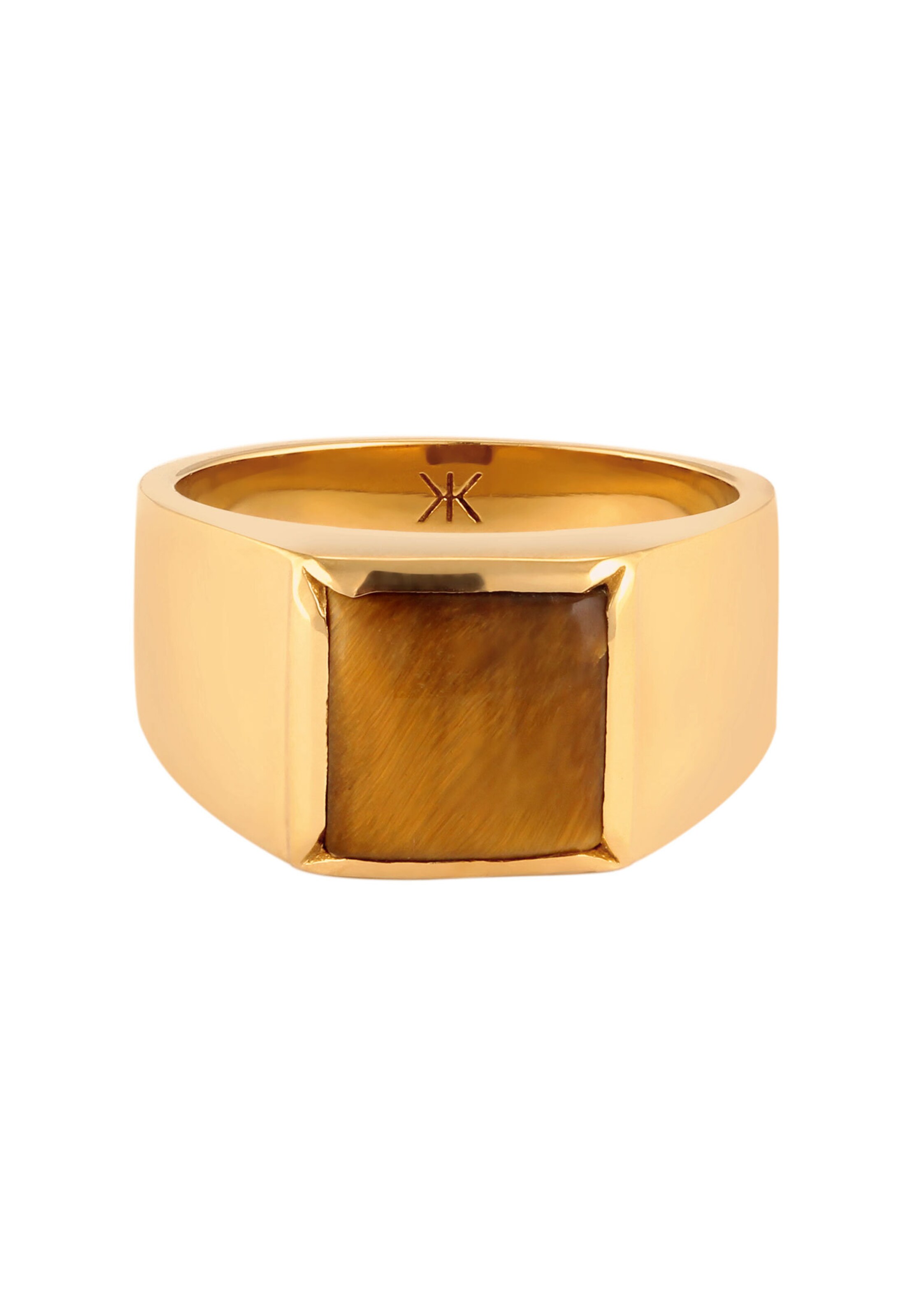 Bague 'Tigerauge' KUZZOI en or