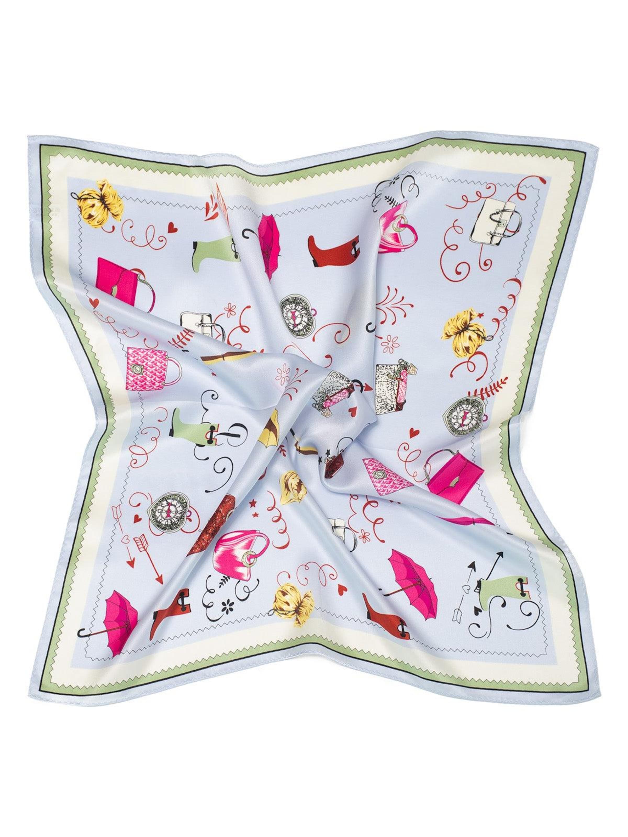 MayTree Scarf 'Big City Life' in Blue: front