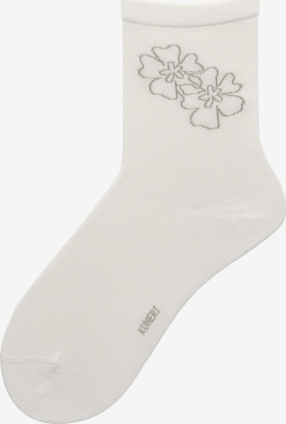 KUNERT Socks 'Flower Love' in White: front