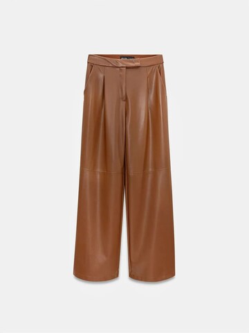 Wide Leg Pantalon Dilvin en marron : devant