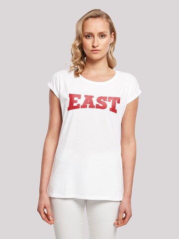 Maglietta 'Disney High School Musical The Musical East High' di F4NT4STIC in bianco: frontale