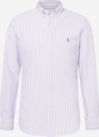 Polo Ralph LaurenSlim Fit Košulja - ljubičasta boja: prednji dio