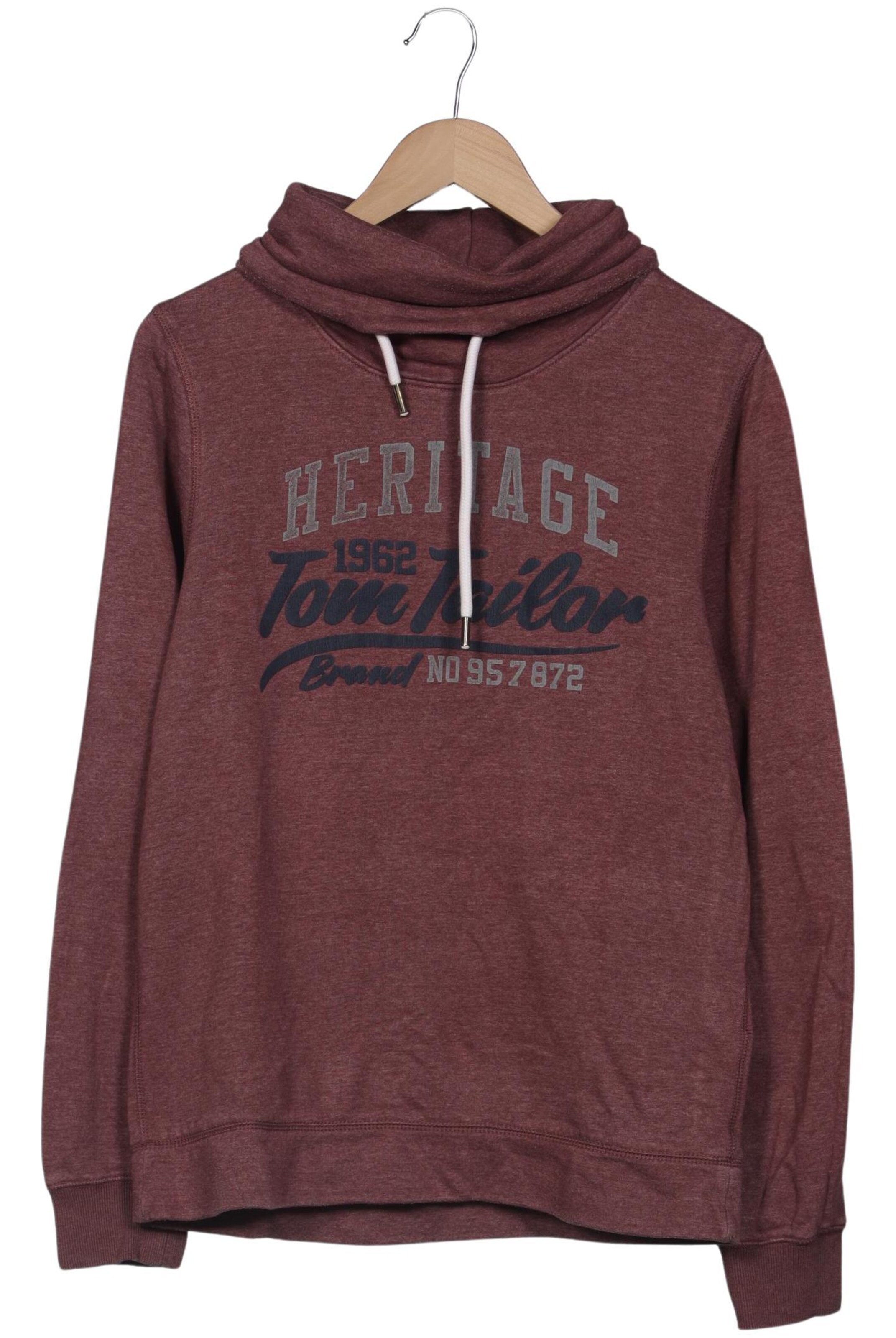 TOM TAILOR Sweatshirt & Zip-Up Hoodie in M in Bordeaux, Item view