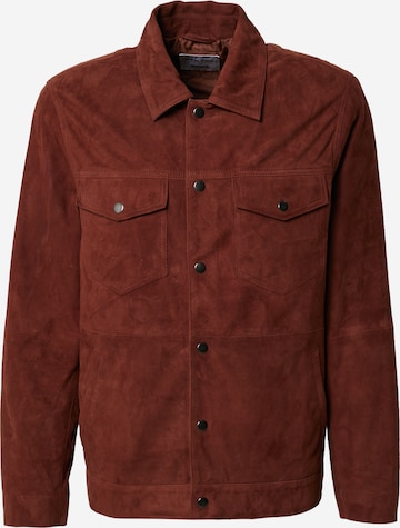 Veste mi-saison 'Joey' DAN FOX APPAREL en marron : devant