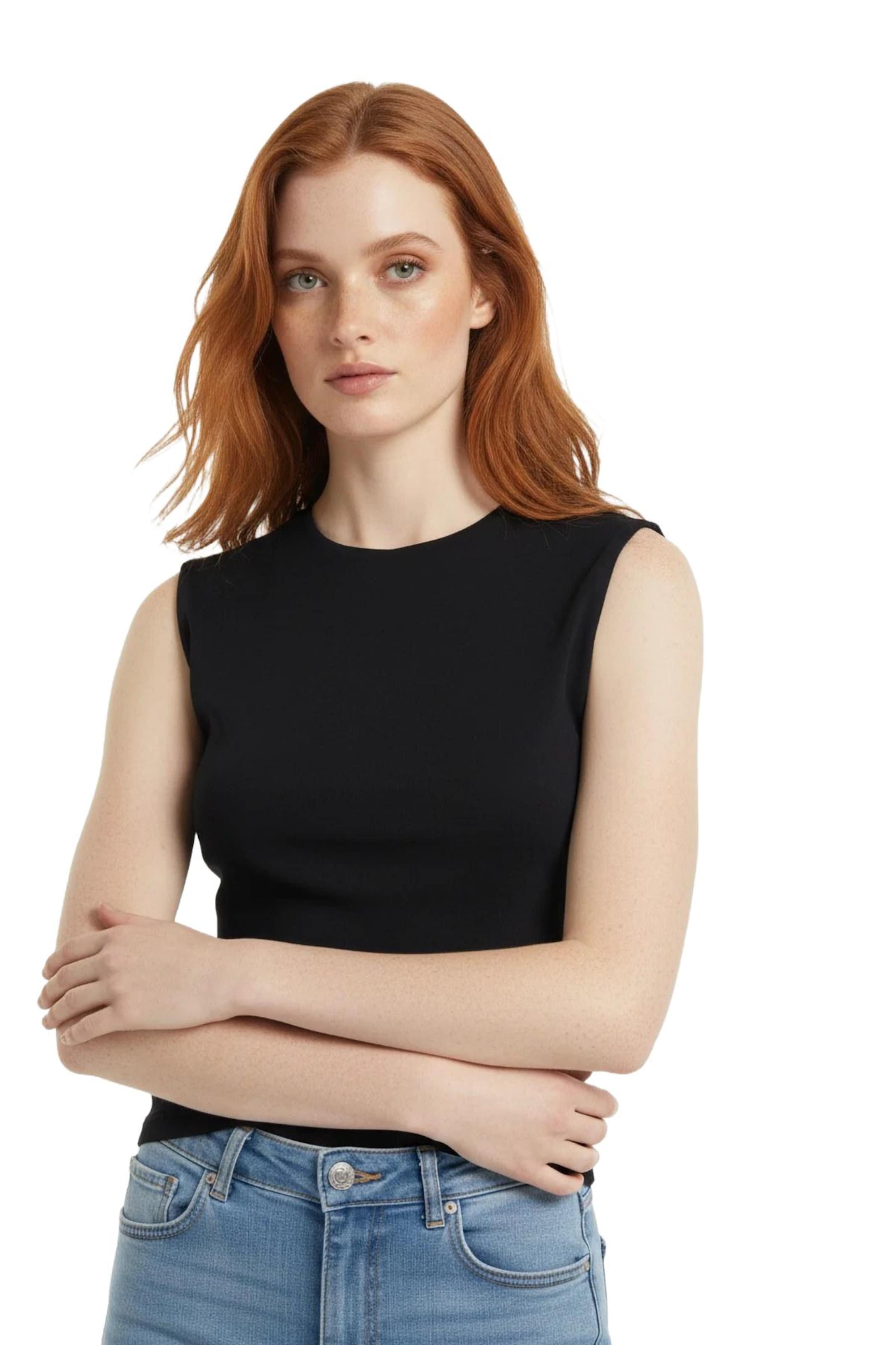 No Matter What Top in Zwart: voorkant