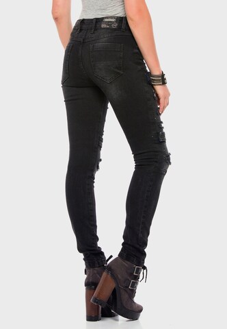 CIPO & BAXX Slimfit Jeans in Schwarz